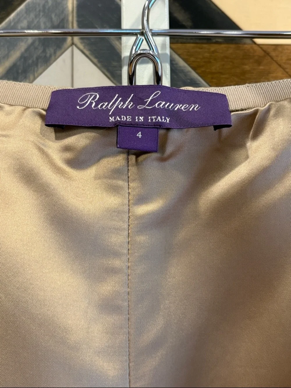 Ralph Lauren Collection Ainsworth Washed Satin Short 2023 Runway size 4